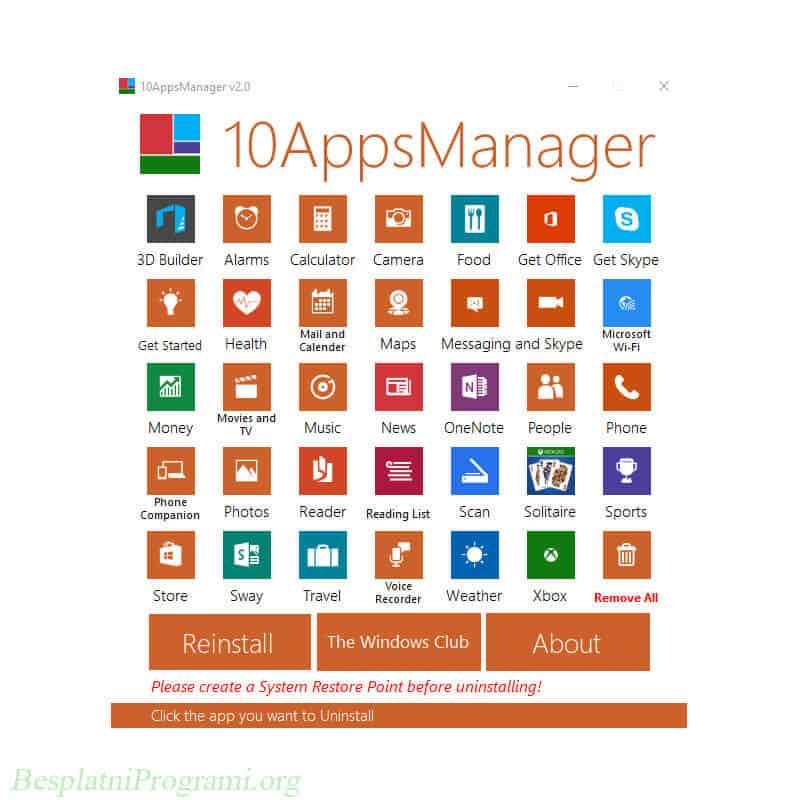 10AppsManager prikaz aplikacije