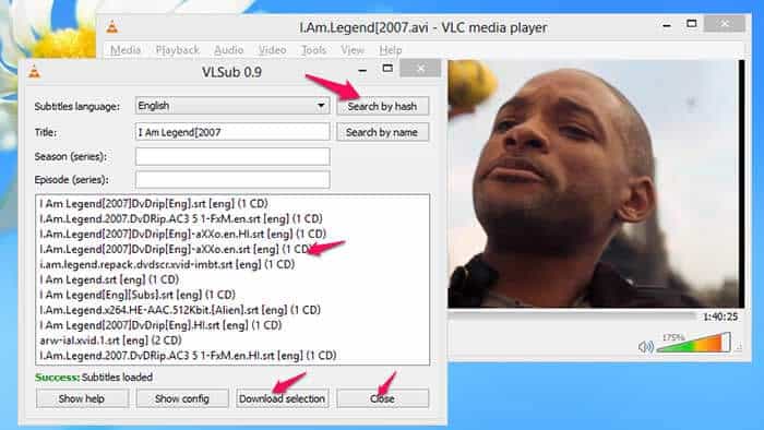 Ucitavanje prevoda u VLC prejeru