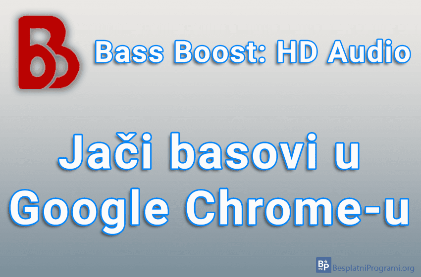 Bass Boost: HD Audio - Jači basovi u Google Chrome-u