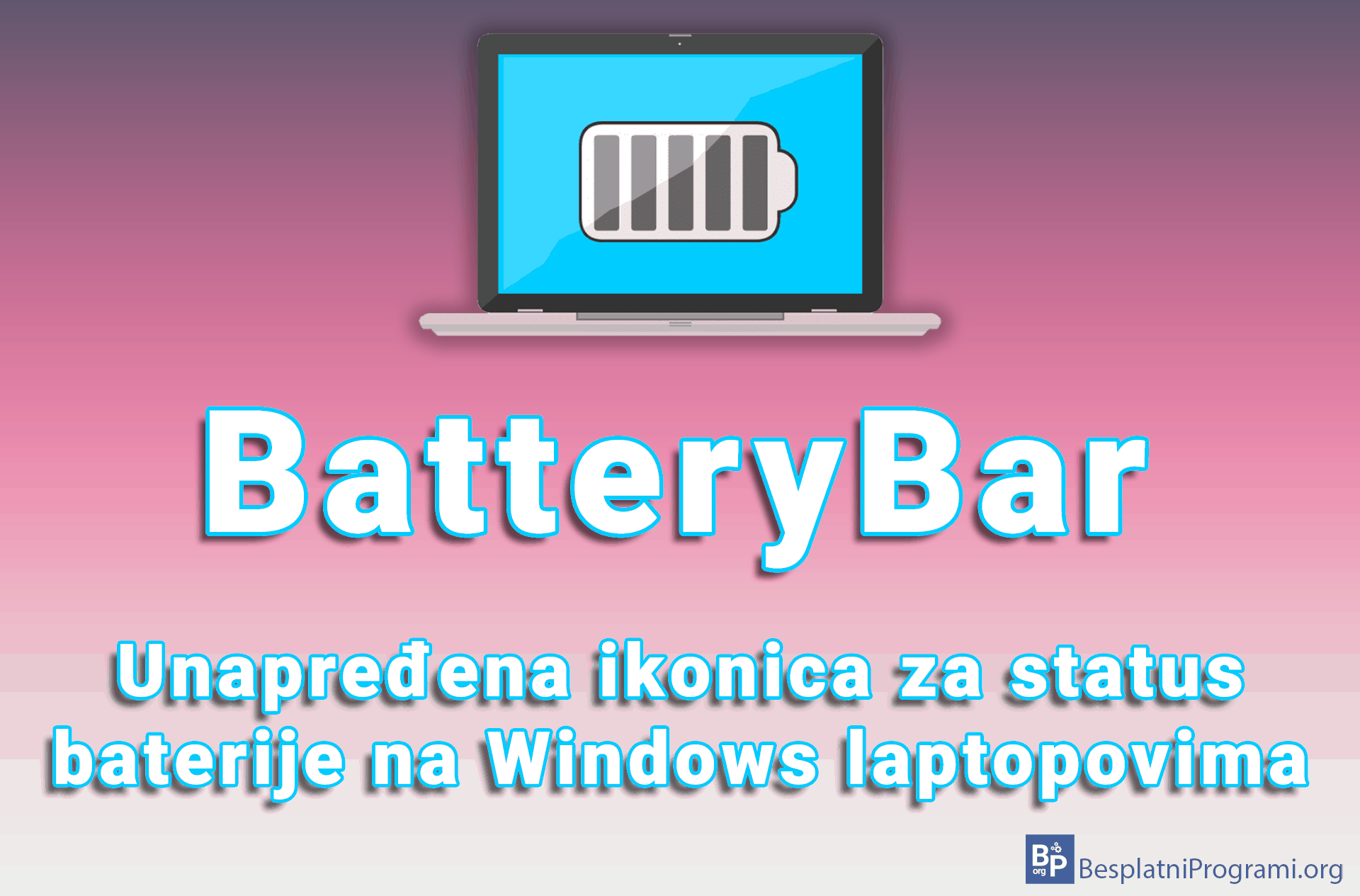 BatteryBar – unapređena ikonica za status baterije na Windows laptopovima