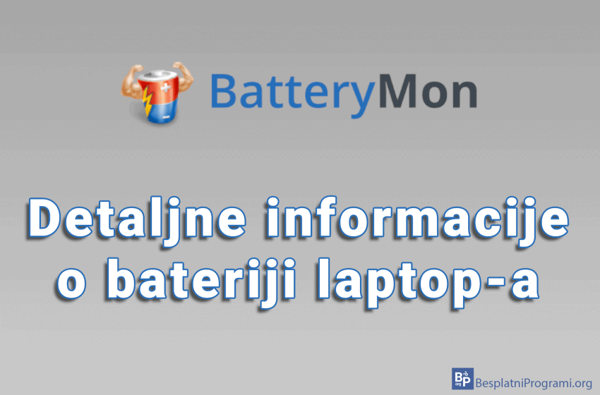 BatteryMon – detaljne informacije o bateriji laptop-a