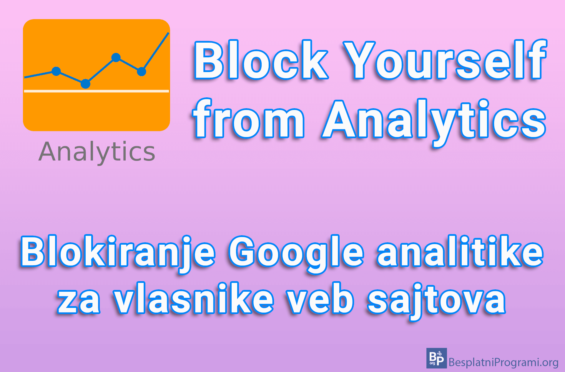 Block Yourself from Analytics – Blokiranje Google analitike za vlasnike veb sajtova