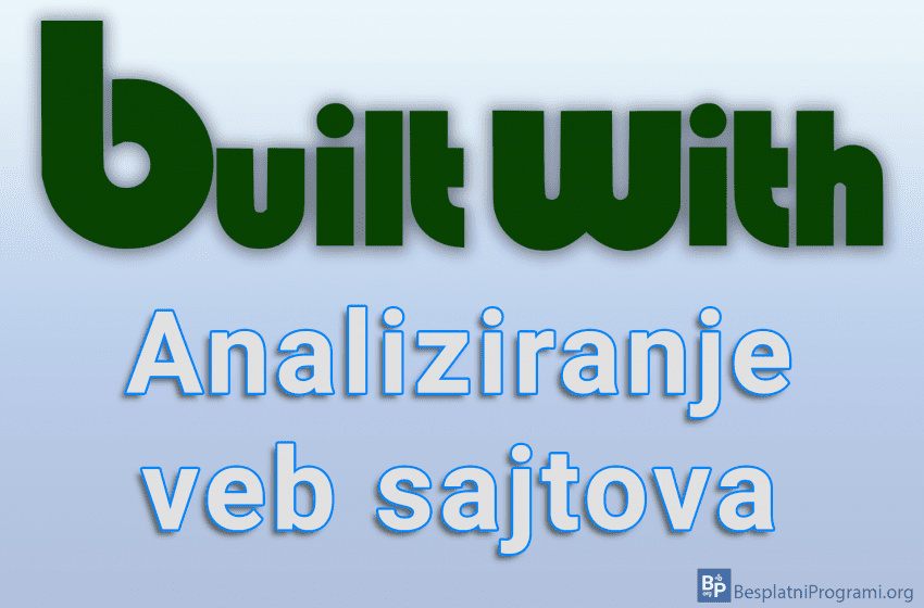  BuiltWith – Analiziranje veb sajtova