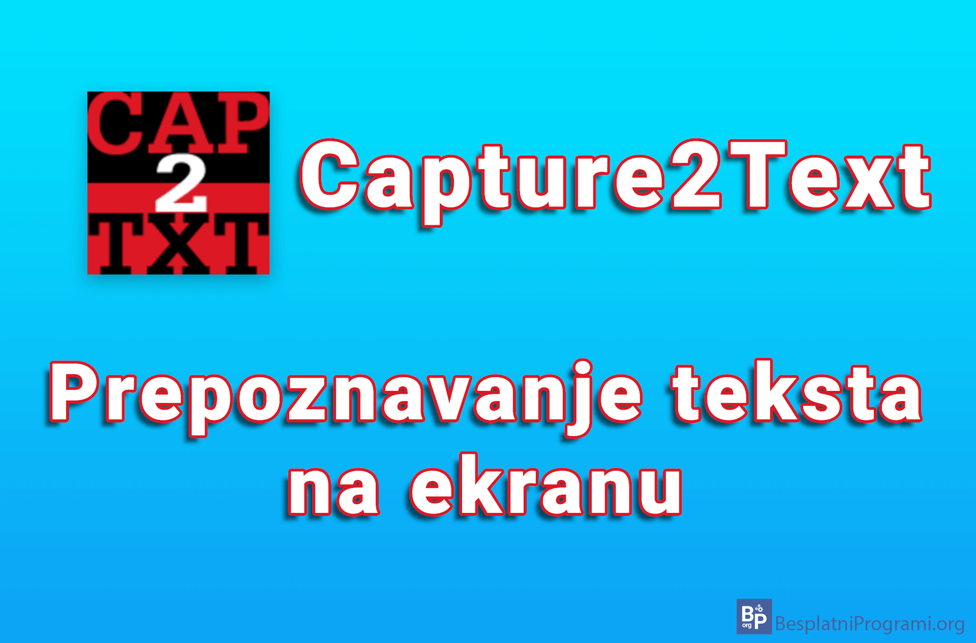 Capture2Text – prepoznavanje teksta na ekranu
