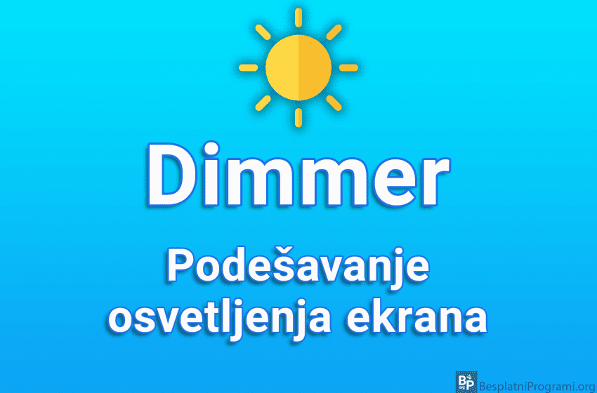 Dimmer - Podešavanje osvetljenja ekrana