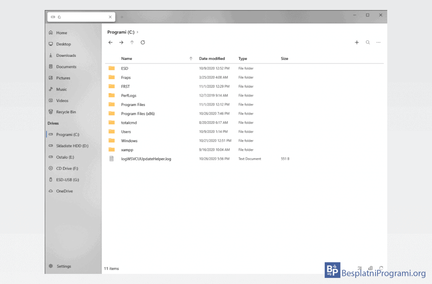 Files UWP fajl menadžer za Windows 10