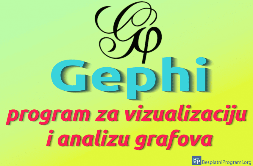  Gephi – program za vizualizaciju i analizu grafova