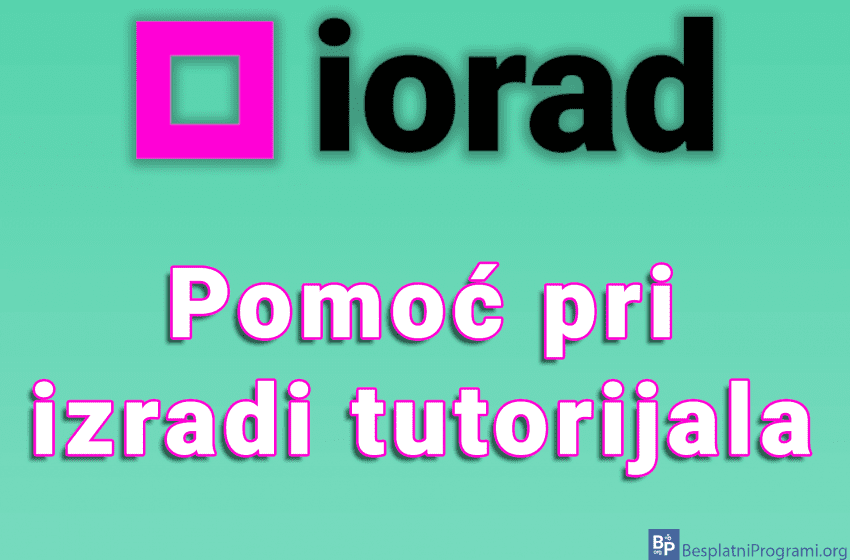 iorad - Pomoć pri izradi tutorijala
