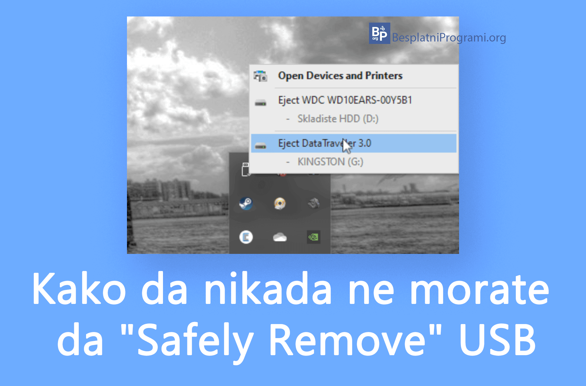 Kako da nikada ne morate da "Safely Remove" USB