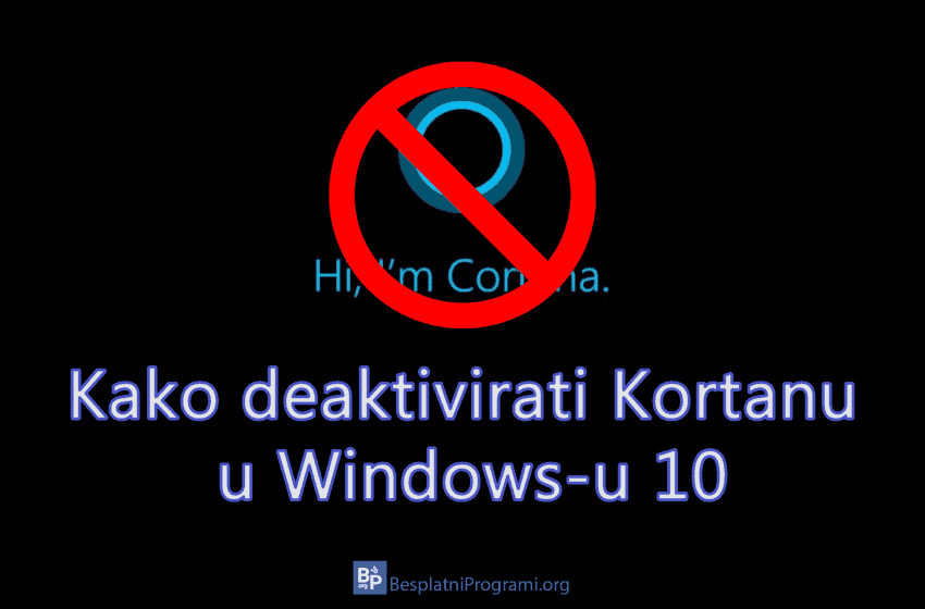 Kako deaktivirati Kortanu u Windows-u 10