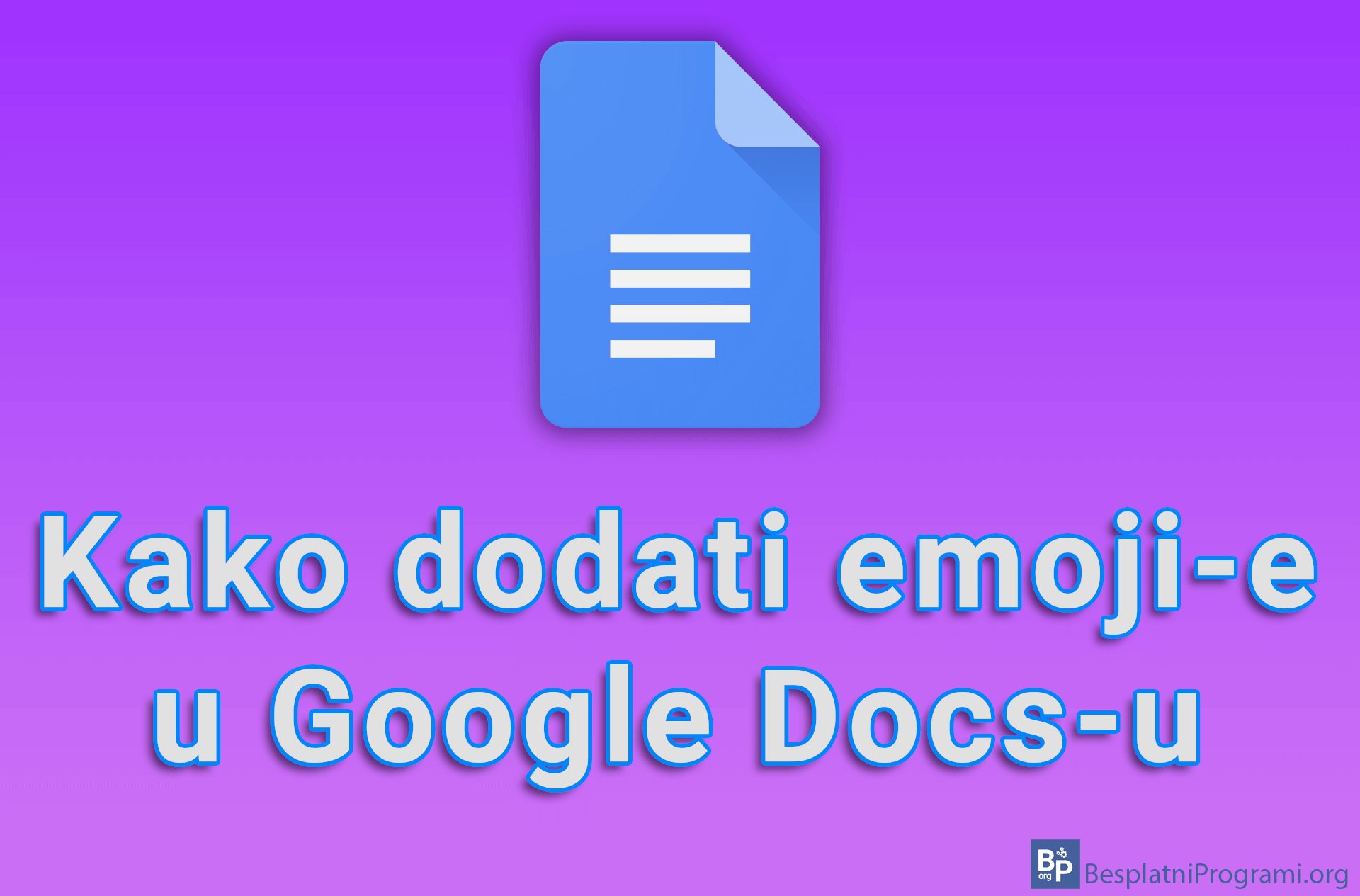 Kako dodati emoji-e u Google Docs-u