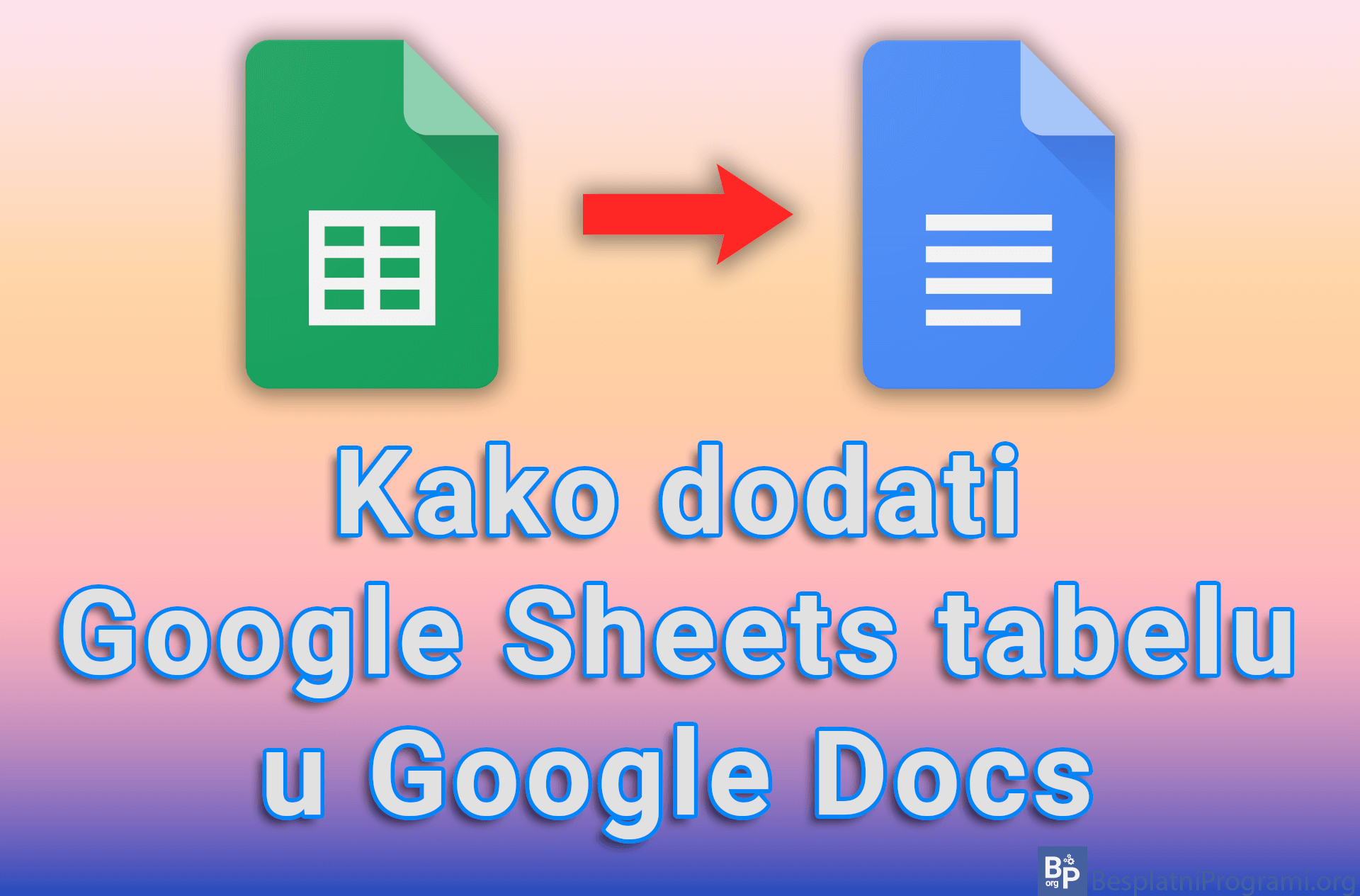 Kako dodati Google Sheets tabelu u Google Docs