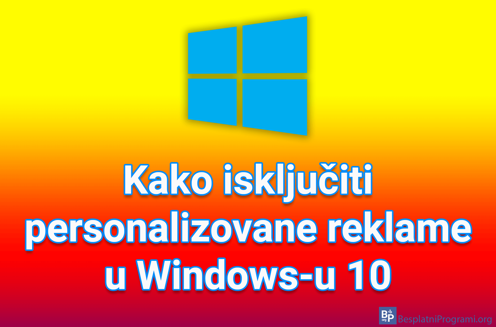 Kako isključiti personalizovane reklame u Windows-u 10