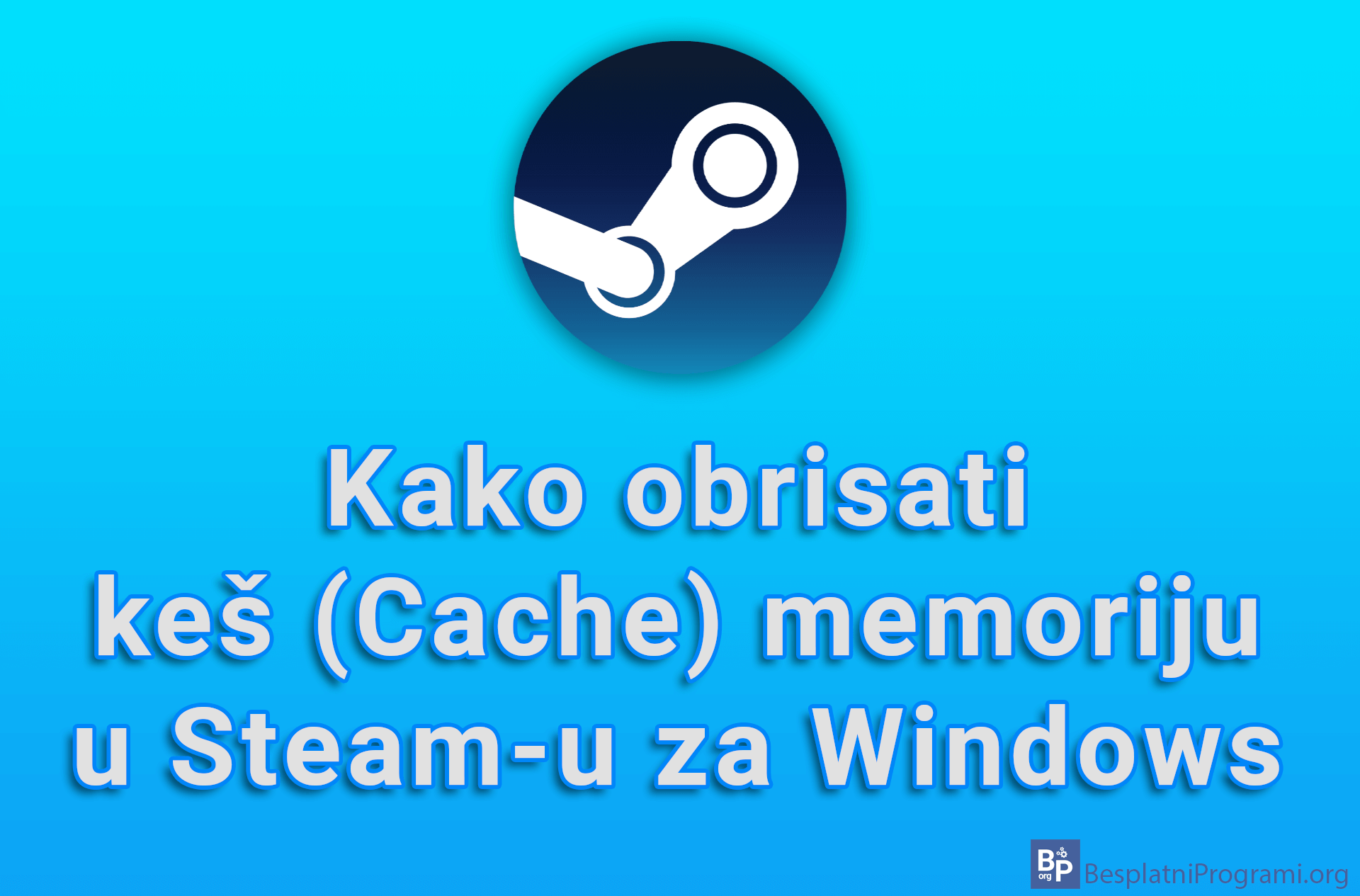 Kako obrisati keš (Cache) memoriju u Steam-u za Windows
