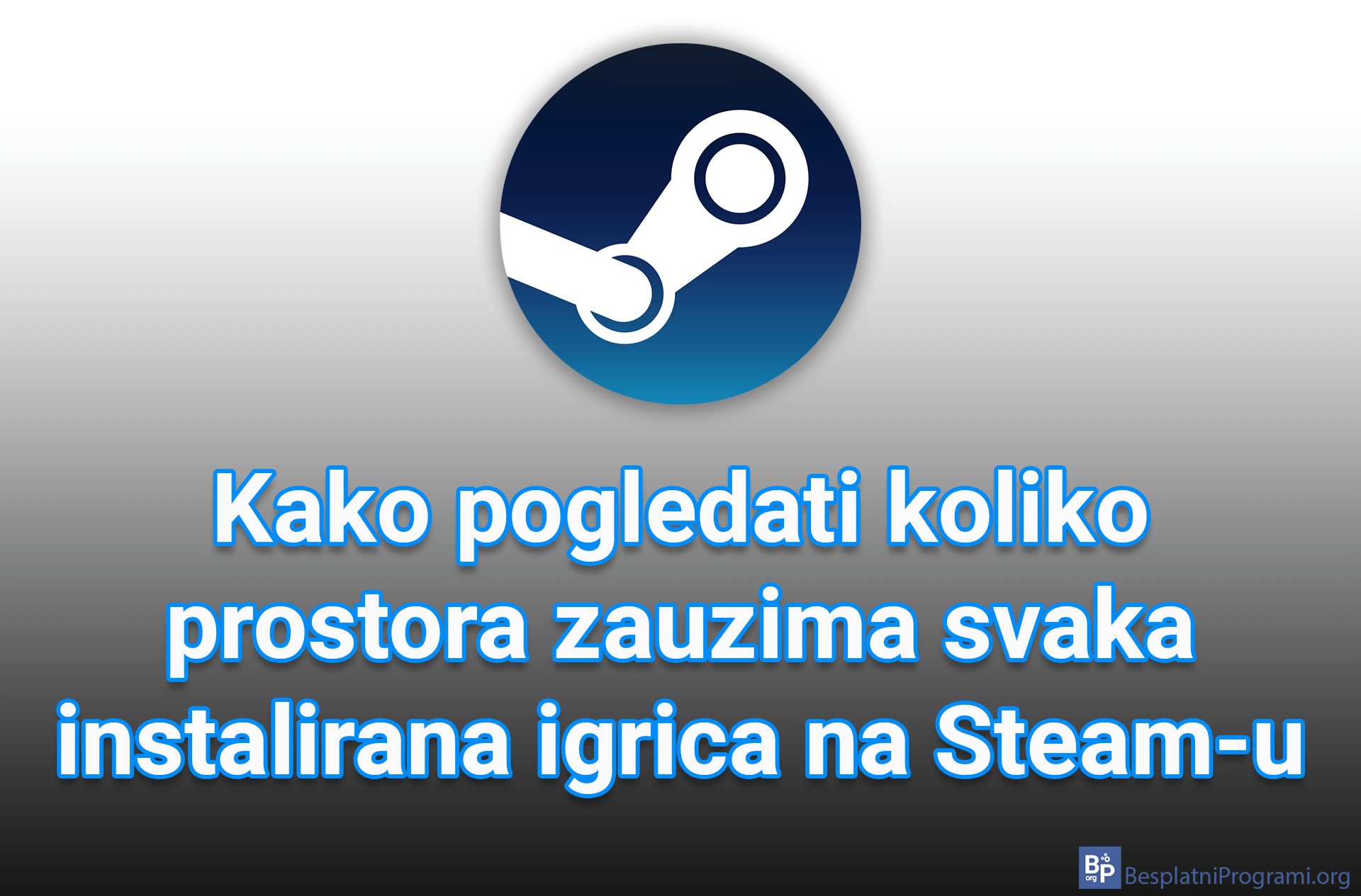 Kako pogledati koliko prostora zauzima svaka instalirana igrica na Steam-u