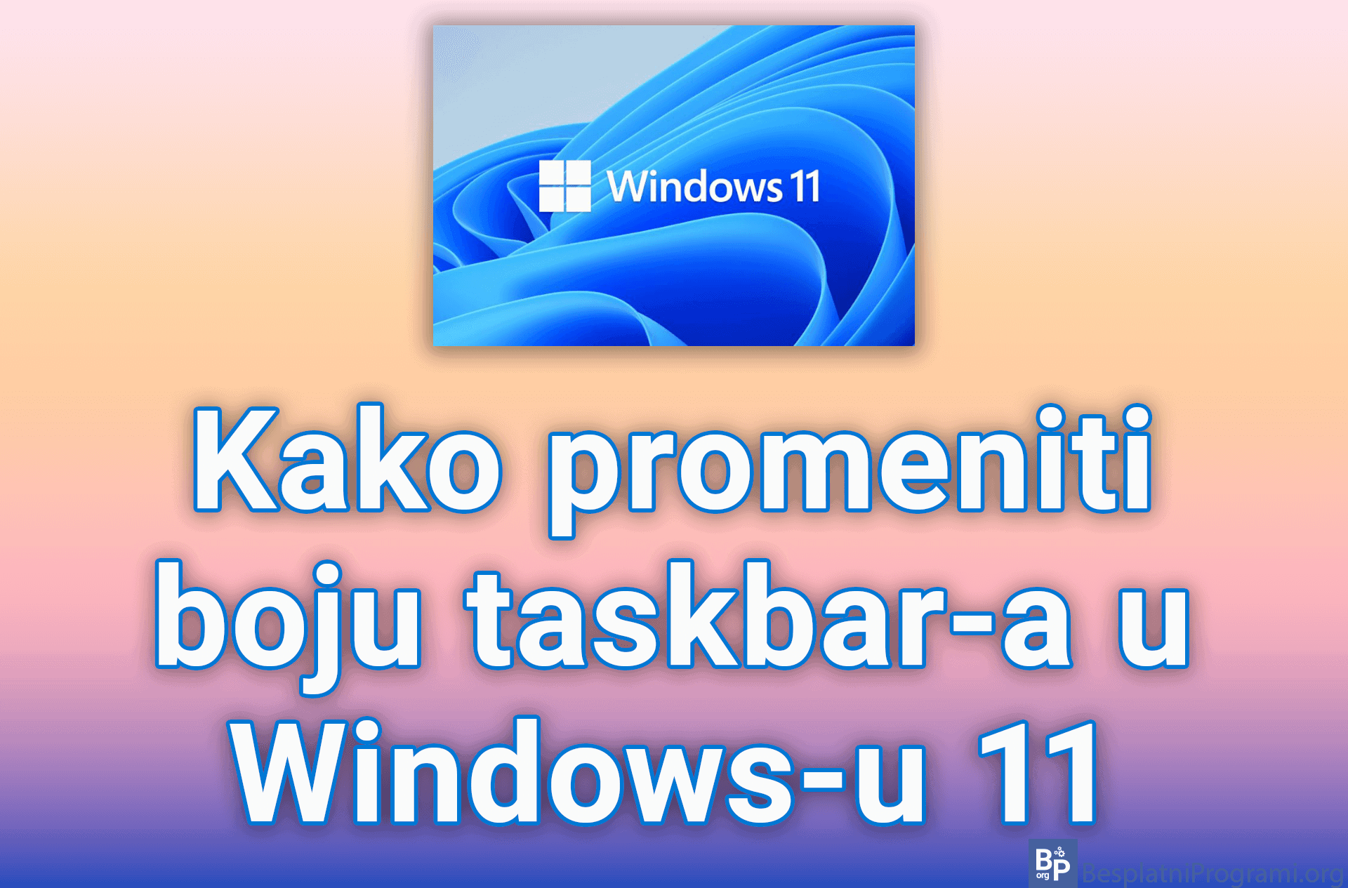 Kako promeniti boju taskbar-a u Windows-u 11