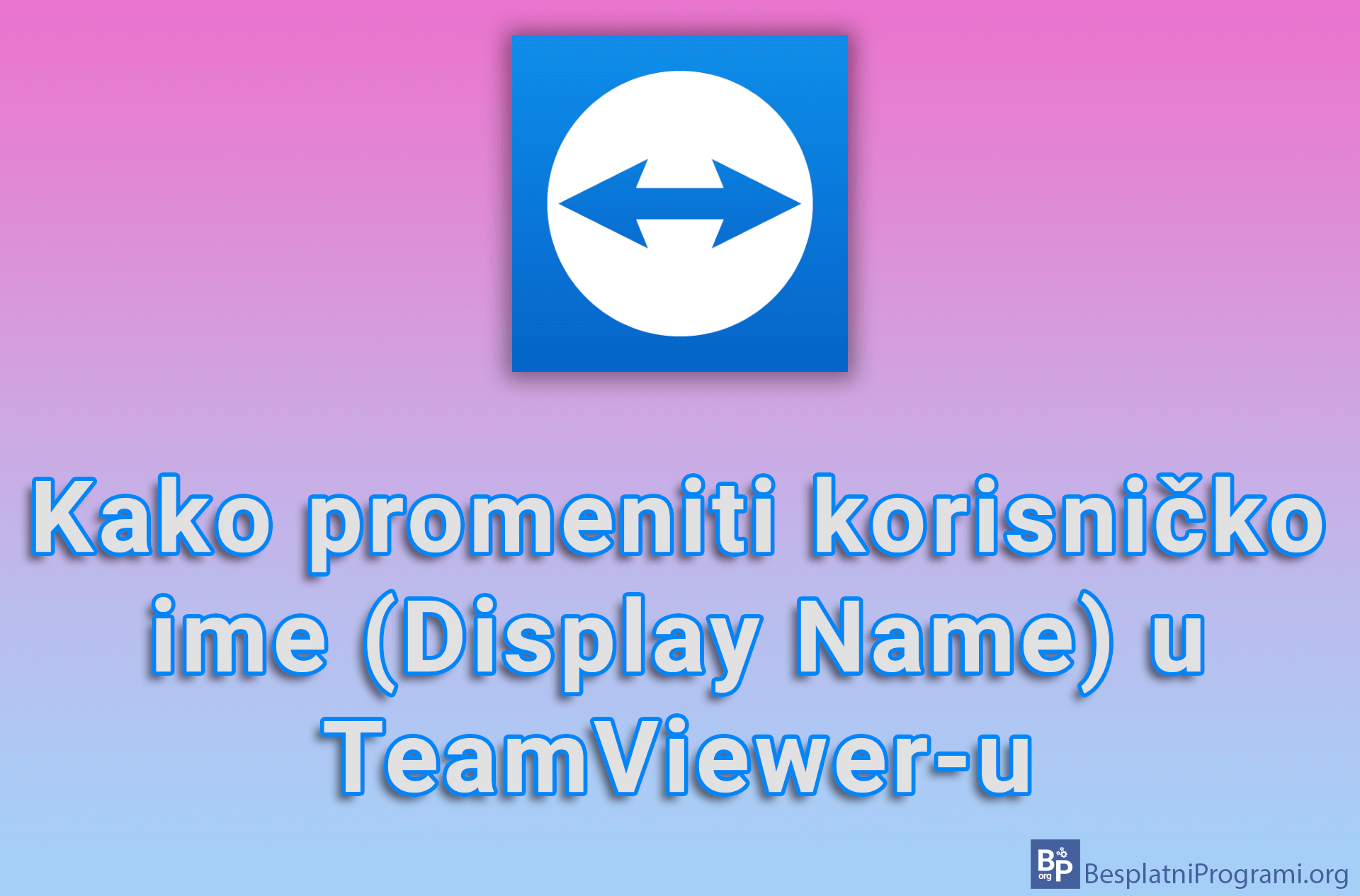 Kako promeniti korisničko ime (Display Name) u TeamViewer-u