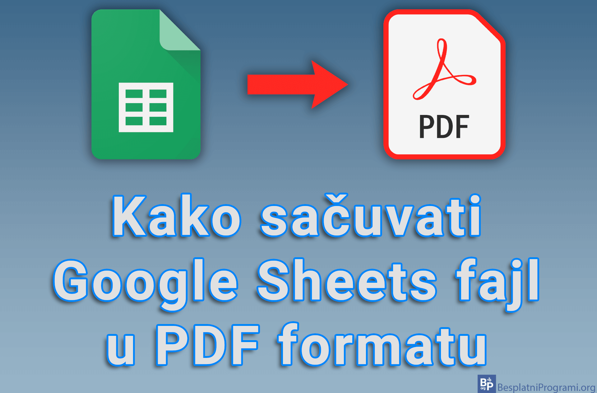 Kako sačuvati Google Sheets fajl u PDF formatu