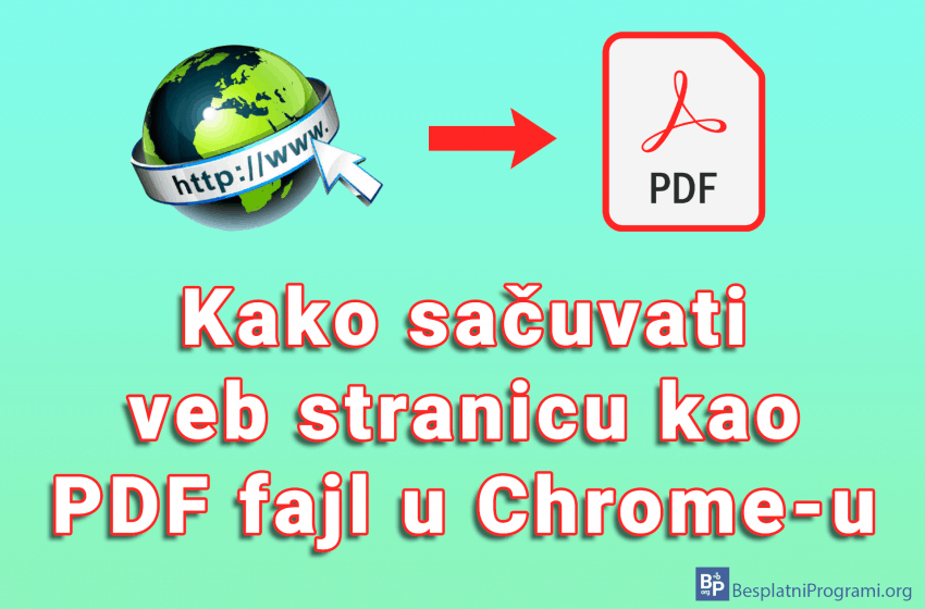 Kako sačuvati veb stranicu kao PDF fajl u Chrome-u