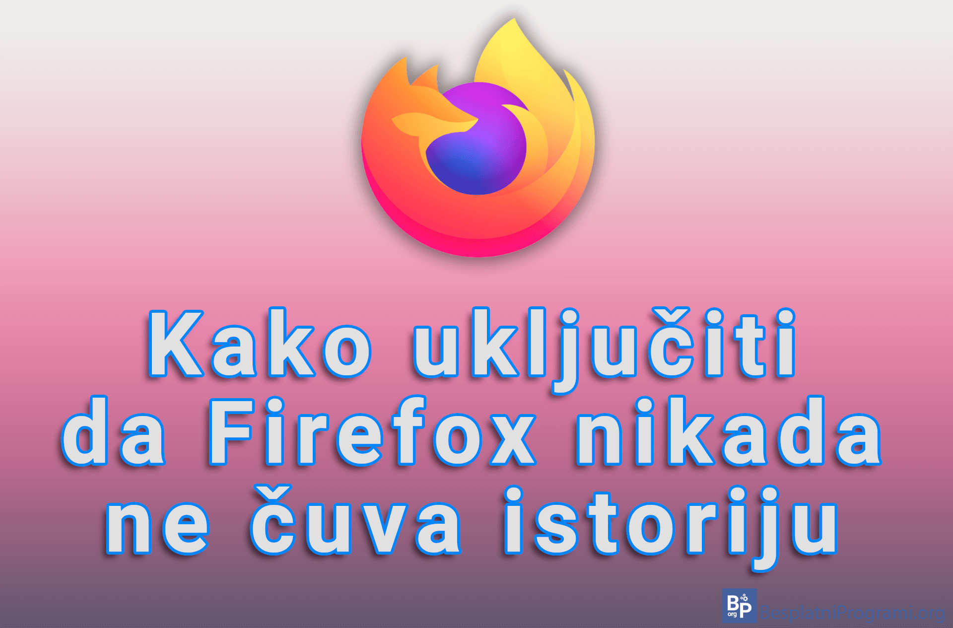 Kako uključiti da Firefox nikada ne čuva istoriju