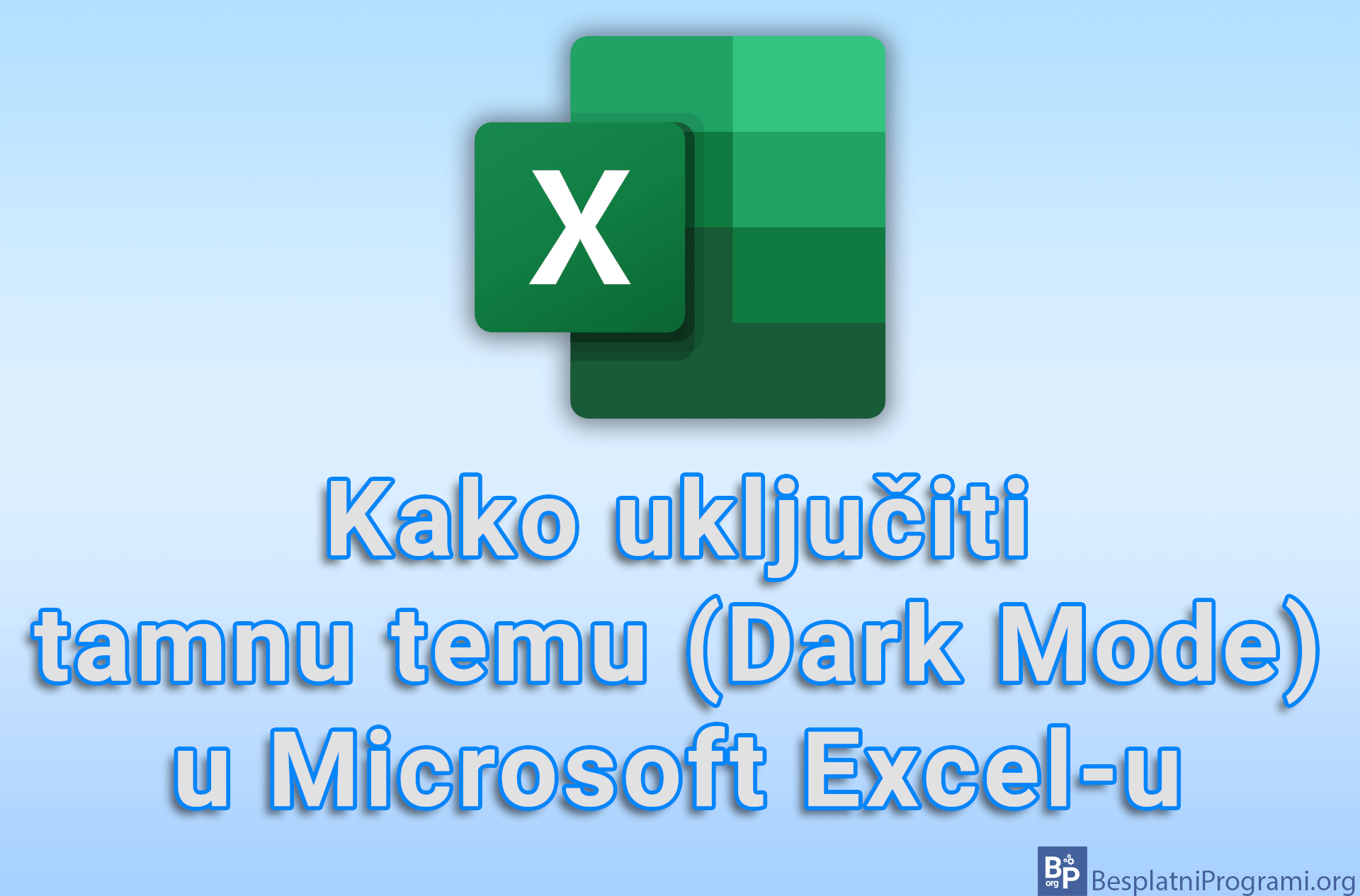 Kako uključiti tamnu temu (Dark Mode) u Microsoft Excel-u