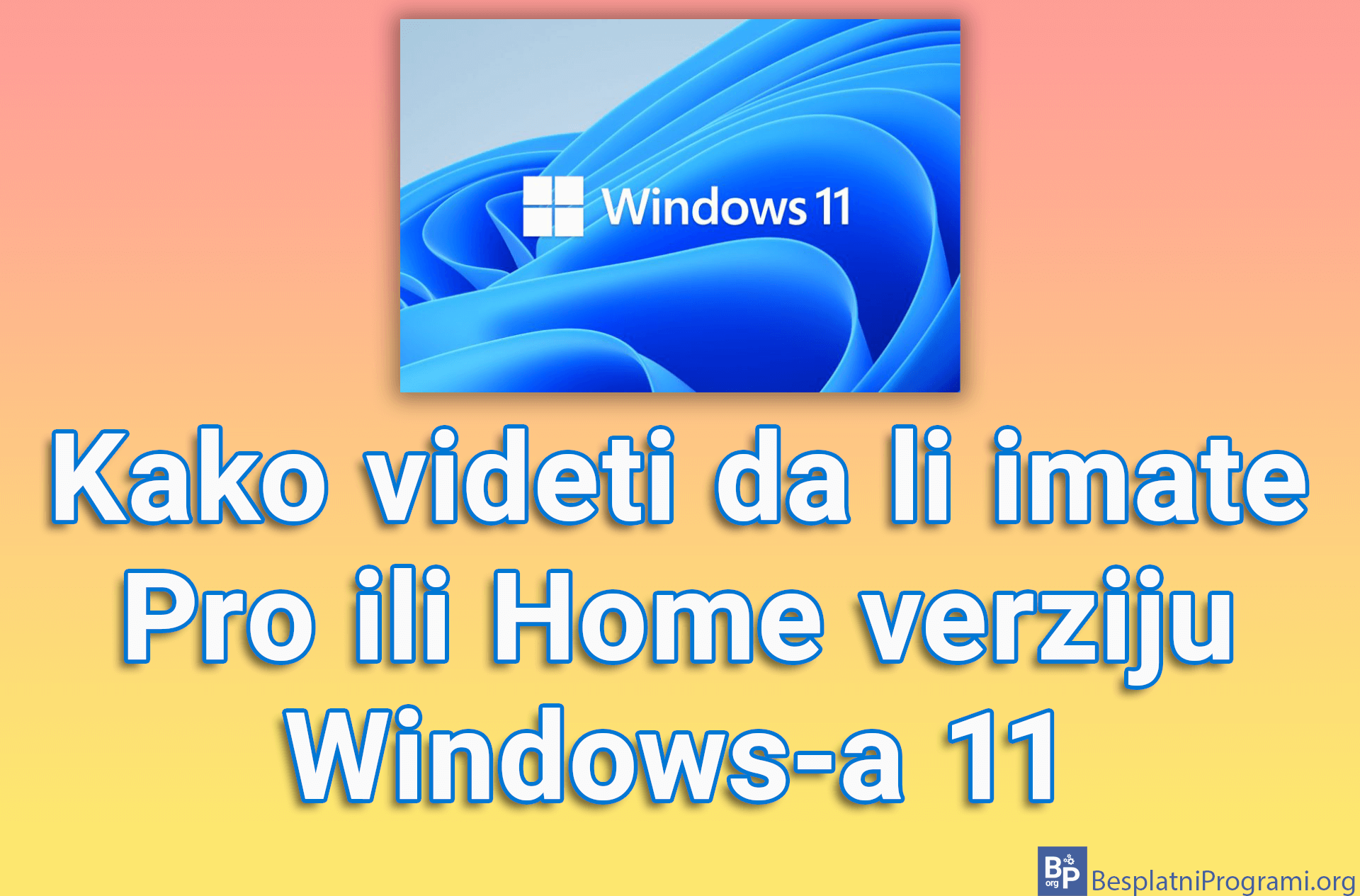 Kako videti da li imate Pro ili Home verziju Windows-a 11