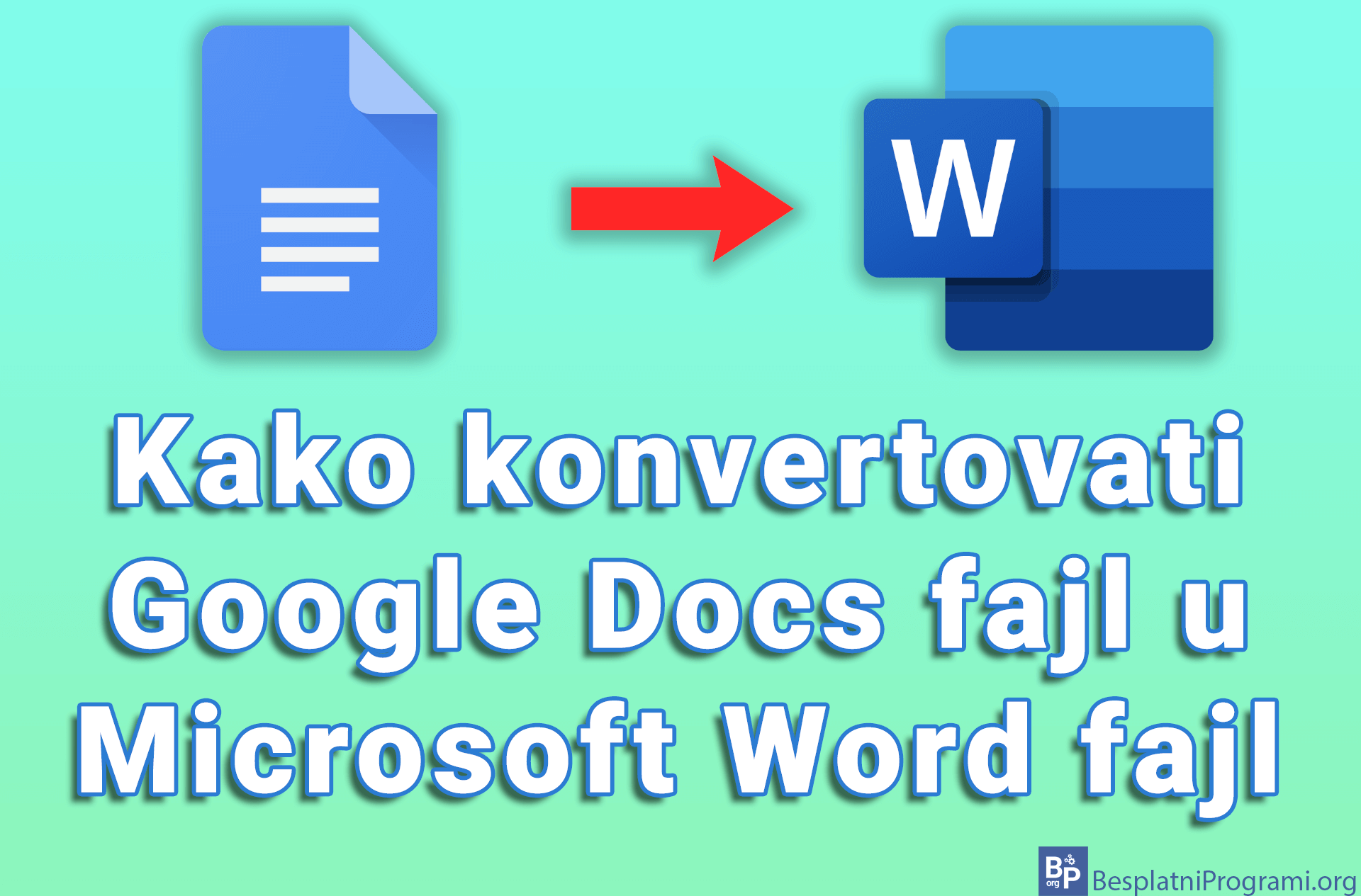 Kako konvertovati Google Docs fajl u Microsoft Word fajl