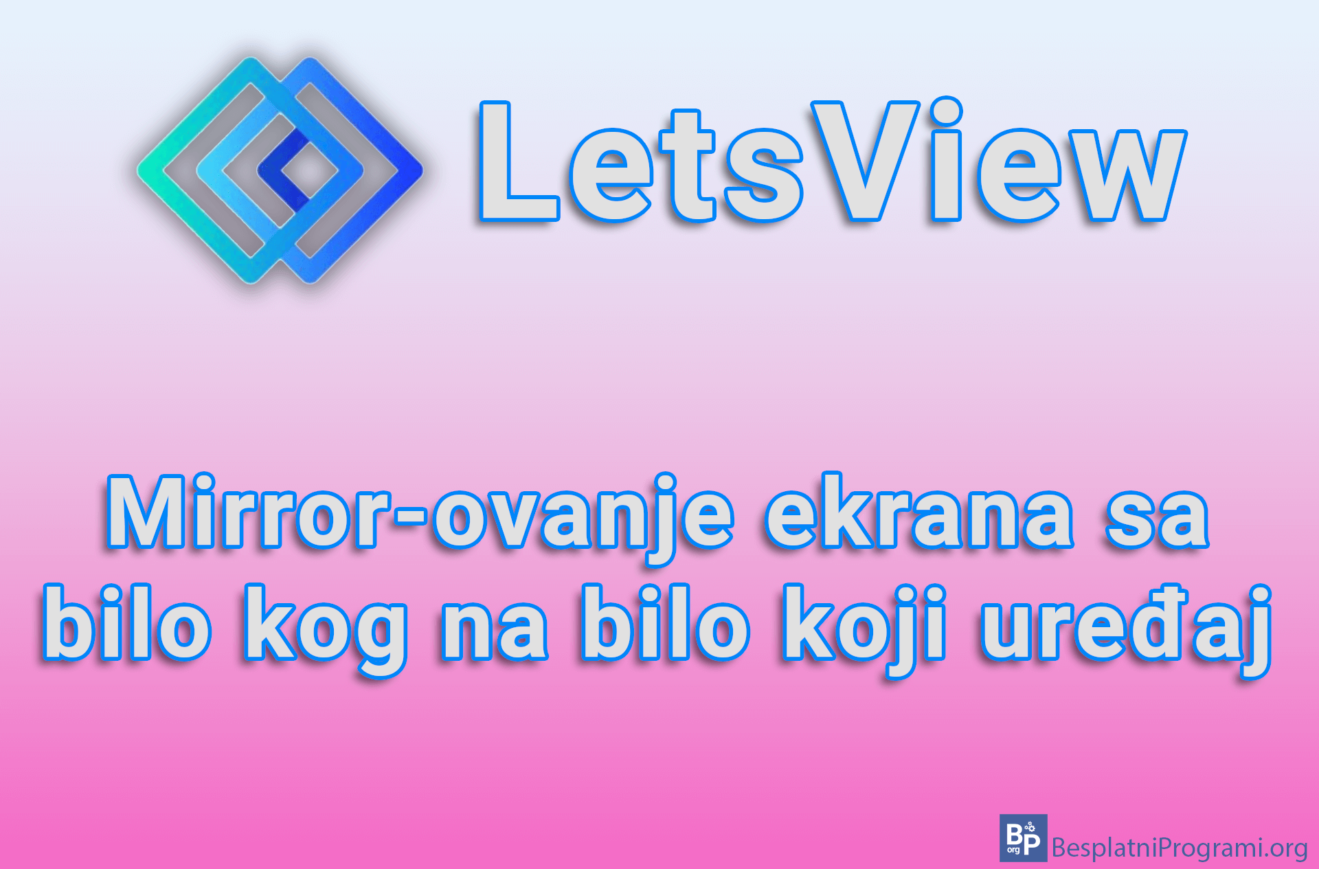 LetsView – Mirror-ovanje ekrana sa bilo kog na bilo koji uređaj