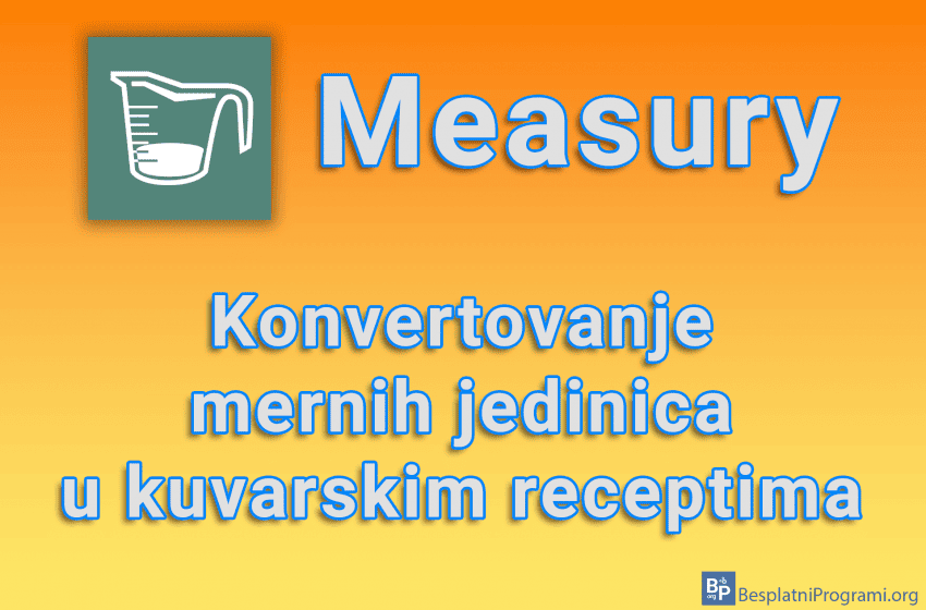 Measury - Konvertovanje mernih jedinica u kuvarskim receptima