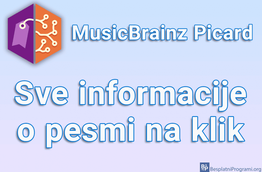 MusicBrainz Picard - Sve informacije o pesmi na klik