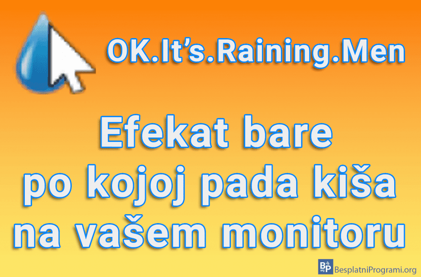 OK.It’s.Raining.Men - Efekat bare po kojoj pada kiša na vašem monitoru