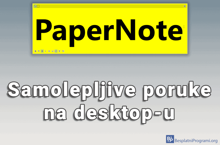 PeperNote - samolepljive poruke na desktop-u