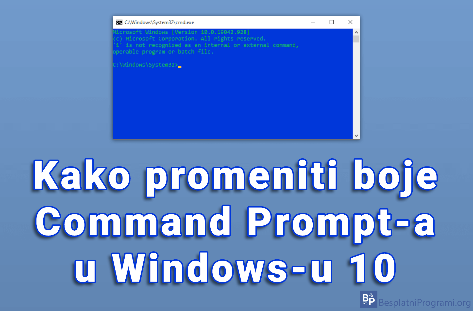 Kako promeniti boje Command Prompt-a u Windows-u 10