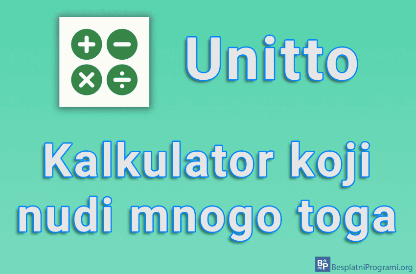  Unitto – Kalkulator koji nudi mnogo toga