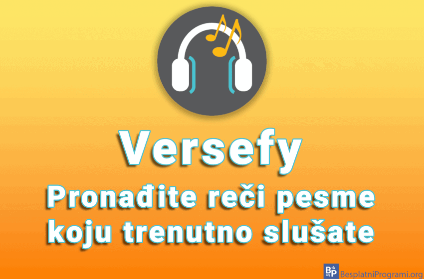 Versefy - Pronađite reči pesme koju trenutno slušate