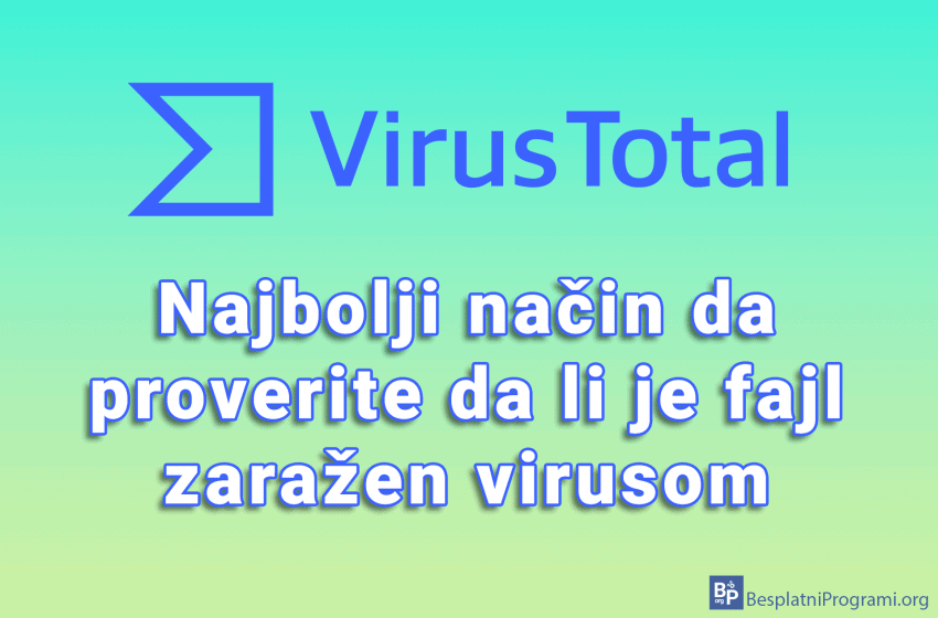 VirusTotal - najbolji način da proverite da li je fajl zaražen virusom