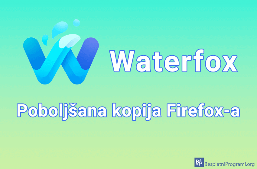 Waterfox - poboljšana kopija Firefox-a